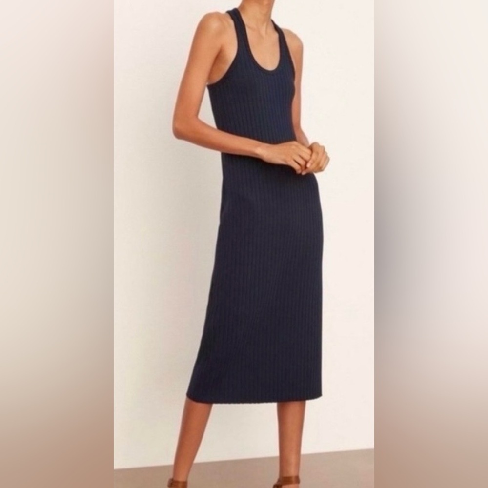 Vince Black Halter Black Bodycon Maxi Dress